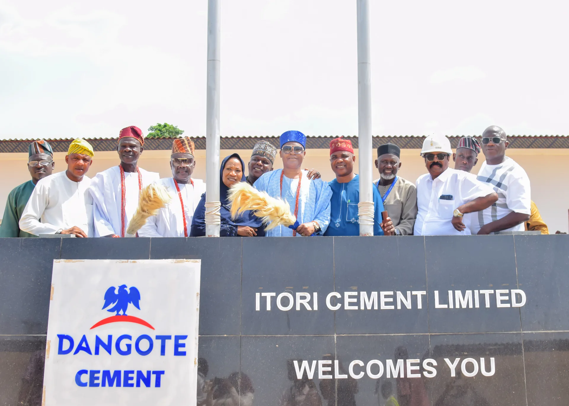Itori Hub of Development - Kabiyesi with Dangote Cement